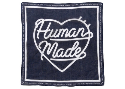 Human Made Heart Logo Bandana Navy