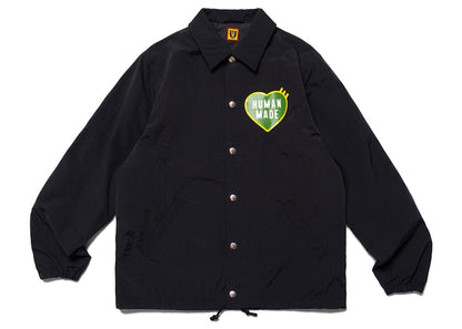 Human Made Heart Logo Coach Jacket Black