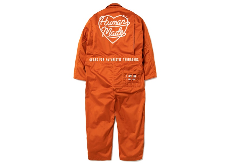 Human Made Heart Logo Jump Suit Orange