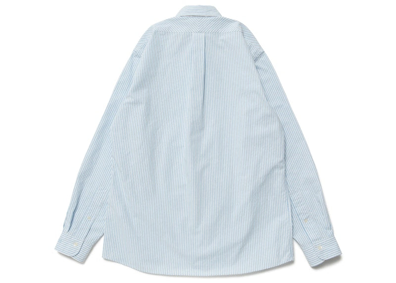 Human Made Heart Logo Stripe BD Shirt Blue