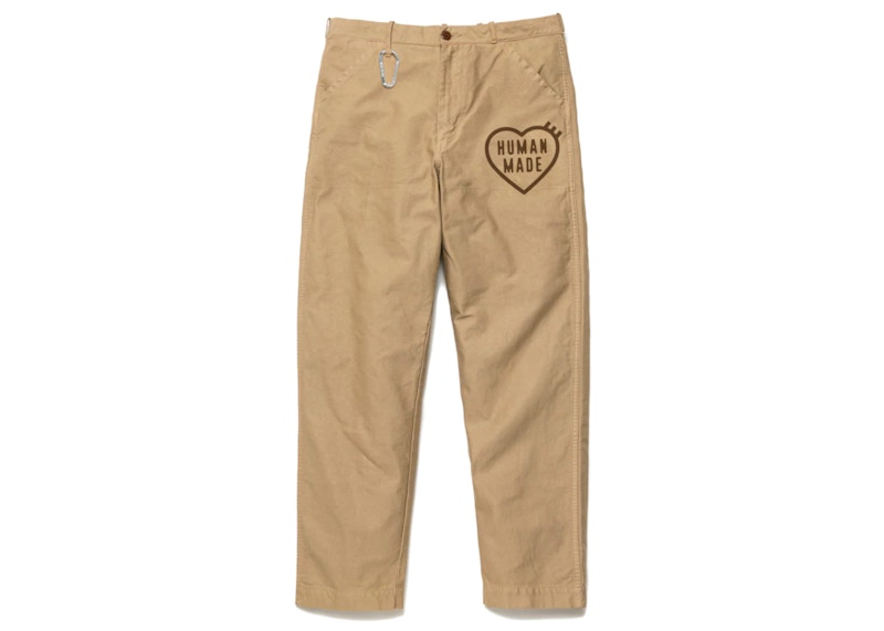 Human Made Heart Print Chino Pants Beige