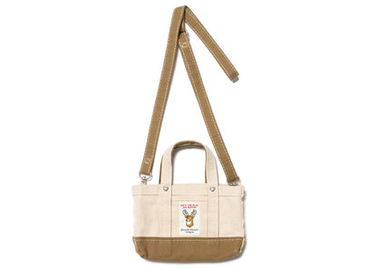 Human Made Heavy Canvas Mini Shoulder Tote Bag Beige
