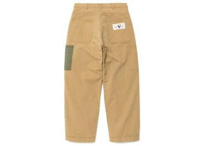 Human Made Herring Bone Painter Pants Beige