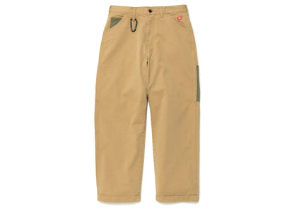 Human Made Herring Bone Painter Pants Beige