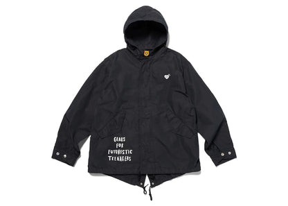 Human Made Hooded Coat Black
