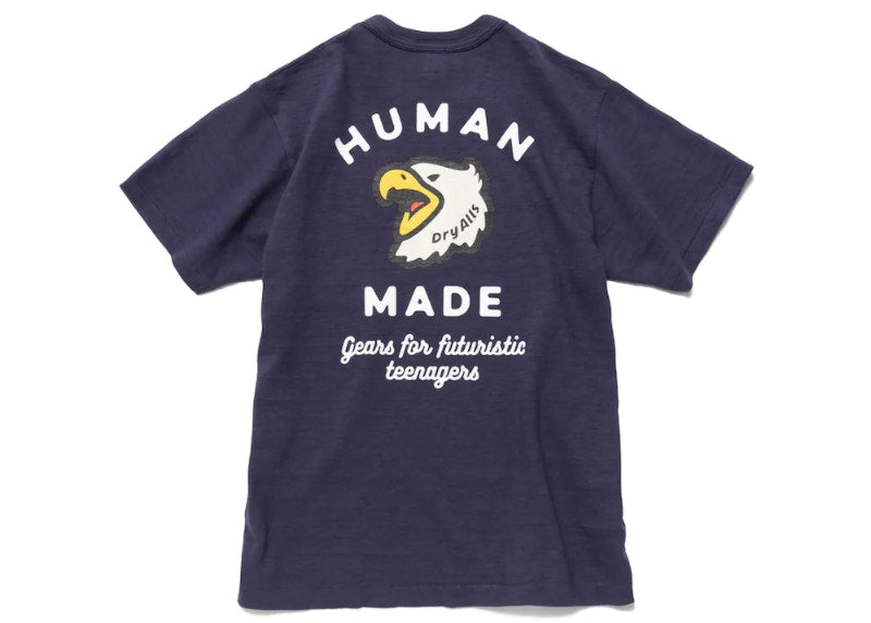 Human Made Human Logo #1 Pocket T-Shirt Navy
