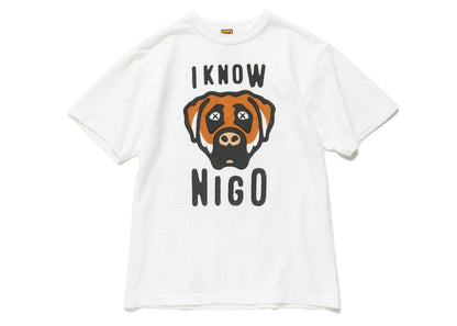 Human Made I Know Nigo KAWS T-Shirt White