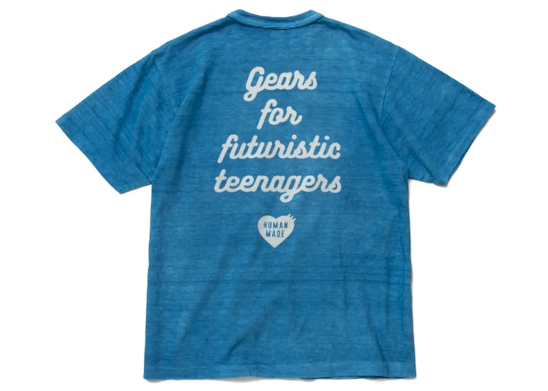 Human Made Indigo Heart Badge T-Shirt Indigo Blue
