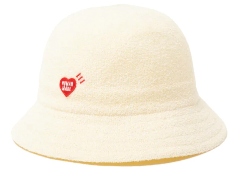 Human Made Knit Round Bucket Hat White