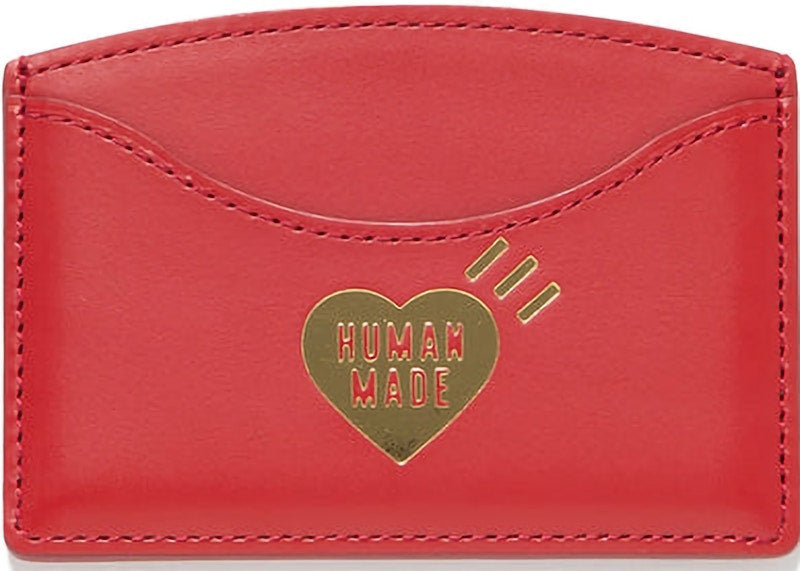 Human Made Leather Card Case Red