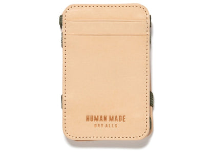 Human Made Leather Magic Band Card Case White