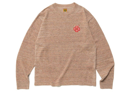 Human Made Linen Blend Knit Sweater Pink