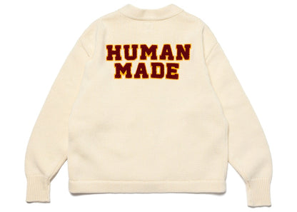 Human Made Low Gauge Knit Cardigan White