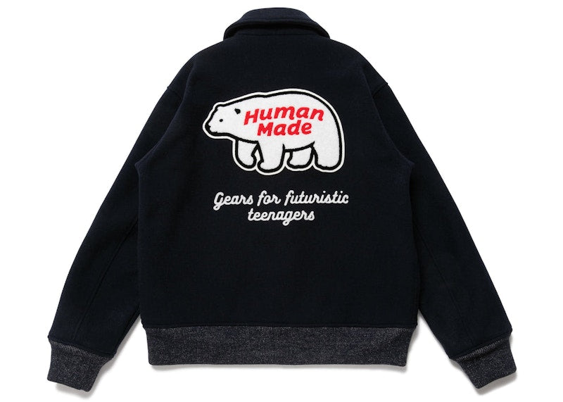 Human Made Melton Wool Jacket Black