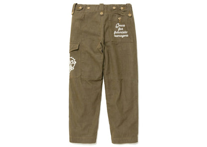 Human Made Military Denim Cargo Pants Olivedrab