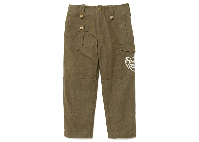 Human Made Military Denim Cargo Pants Olivedrab