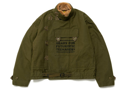 Human Made Military Motorcycle Jacket Olive Drab