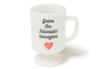 Human Made Milk Glass Pedestal Mug Duck