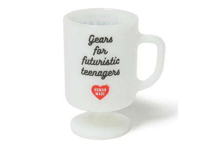 Human Made Milk Glass Pedestal Mug Polar Bear