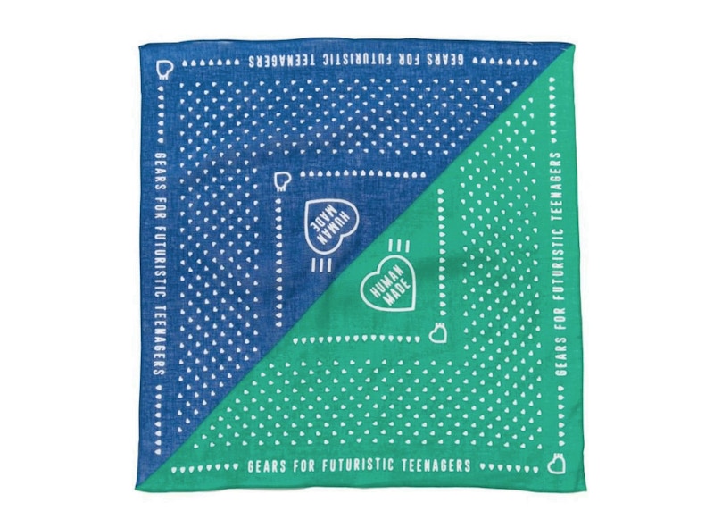 Human Made Monthly June Bandana Blue/Green