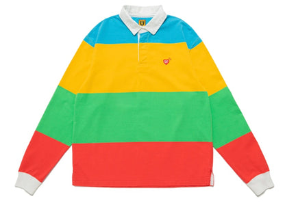 Human Made Multi Stripe Rugby Shirt Yellow