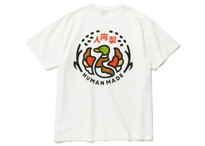 Human Made Ningen-Sei Indigo Pocket T-Shirt White