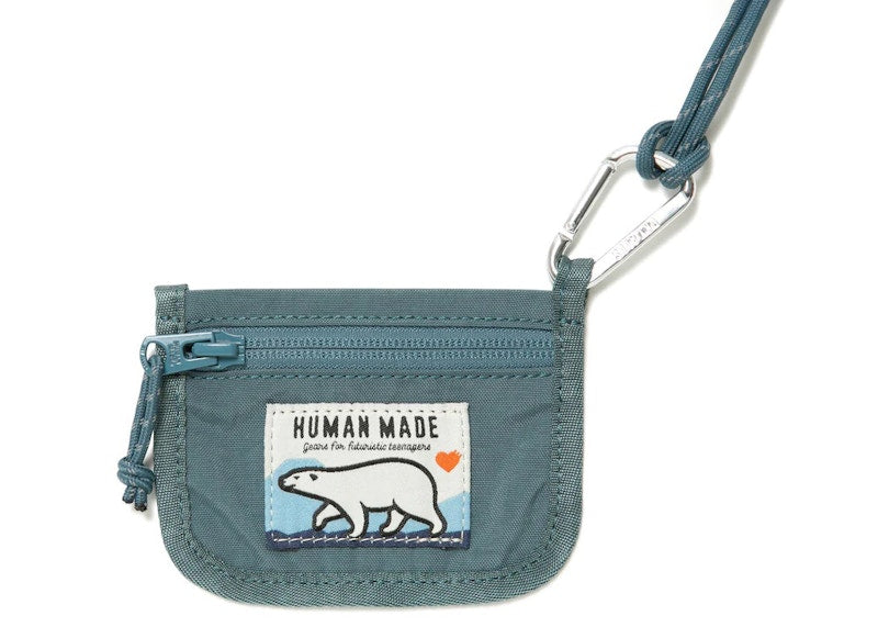 Human Made Nylon Card Case Blue