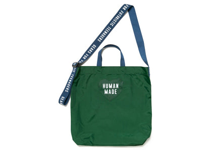 Human Made Nylon Heart 2 Way Tote Bag Green