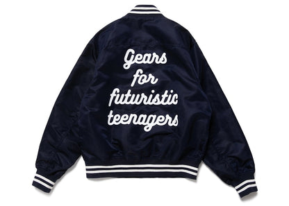 Human Made Nylon Stadium Jacket Navy