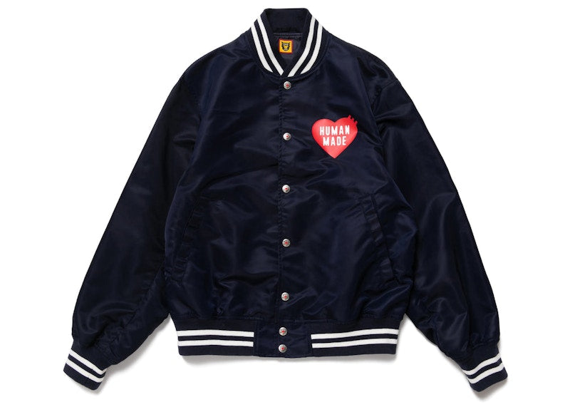 Human Made Nylon Stadium Jacket Navy
