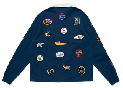Human Made Patch Rugby Shirt Navy