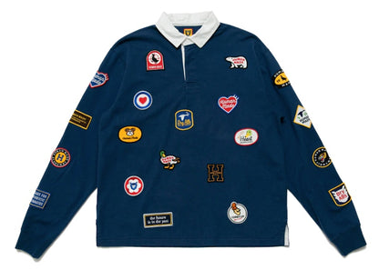 Human Made Patch Rugby Shirt Navy