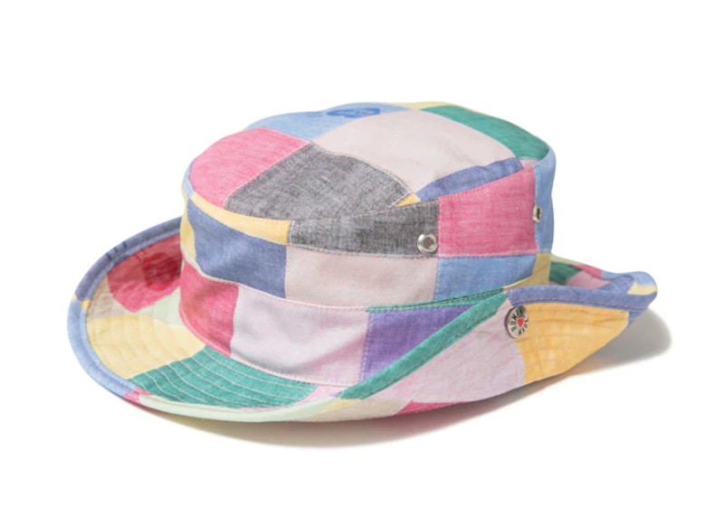 Human Made Patchwork Bucket Hat Pink