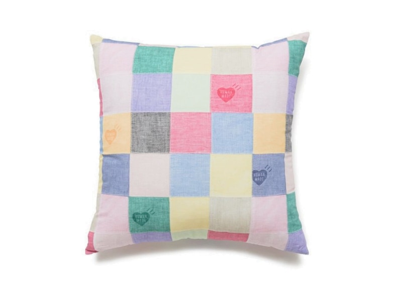 Human Made Patchwork Cushion Pink