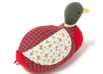 Human Made Patchwork Duck Doll Plush Red