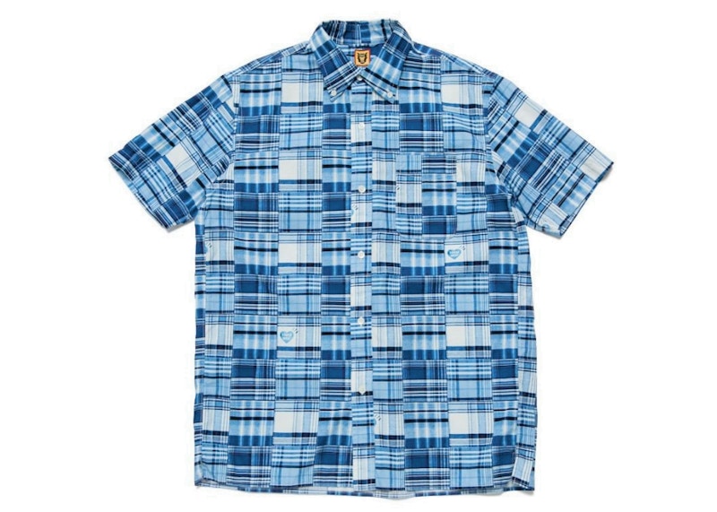 Human Made Patchwork S/S Shirt Blue