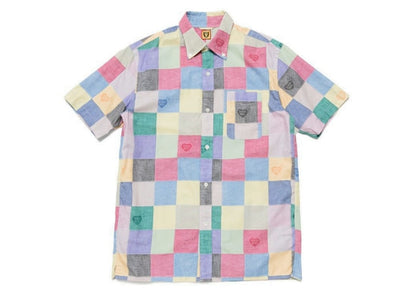 Human Made Patchwork S/S Shirt Pink