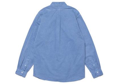 Human Made Pigment Dyed BD L/S Shirt Navy