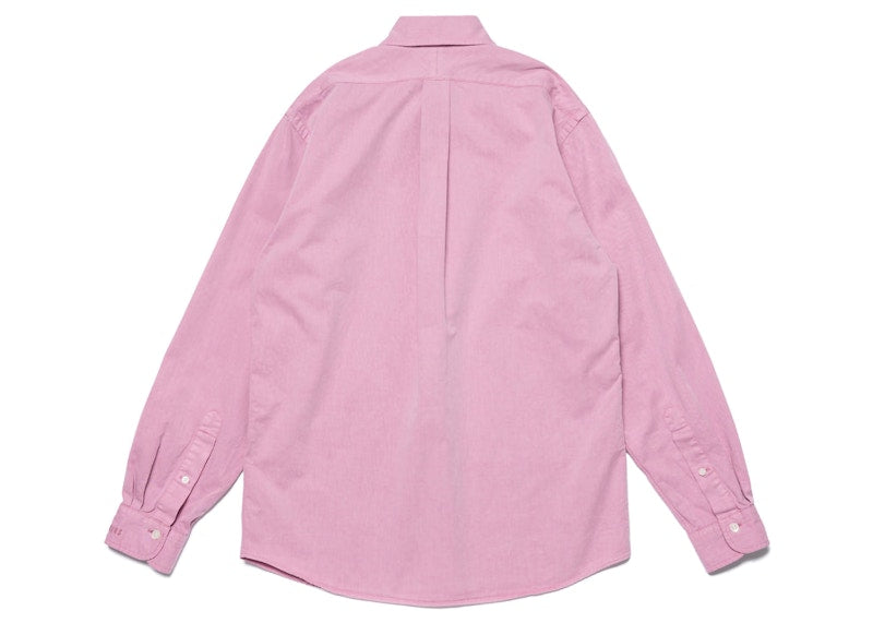 Human Made Pigment Dyed BD L/S Shirt Pink