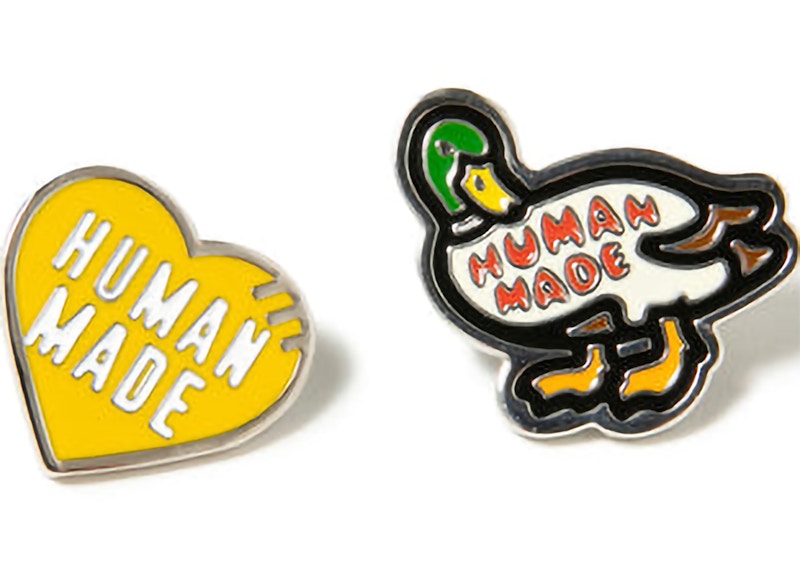 Human Made Pin Badge (Set of 2) Yellow