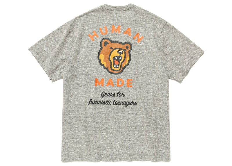 Human Made Pocket Bear #1 T-Shirt Grey