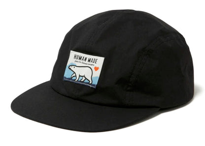 Human Made Polar Bear 4 Panel Sunshield Cap Black