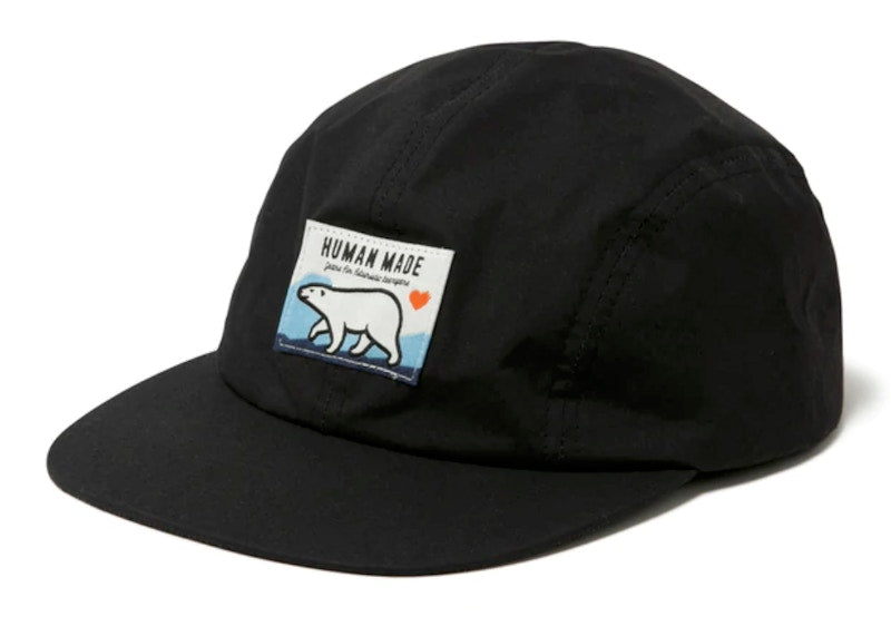 Human Made Polar Bear 4 Panel Sunshield Cap Black