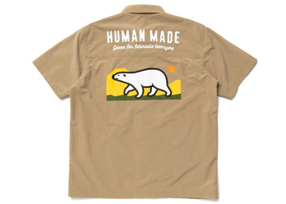 Human Made Polar Bear Camp Shirt Beige