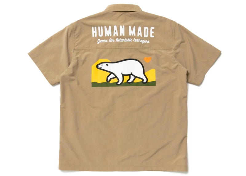 Human Made Polar Bear Camp Shirt Beige