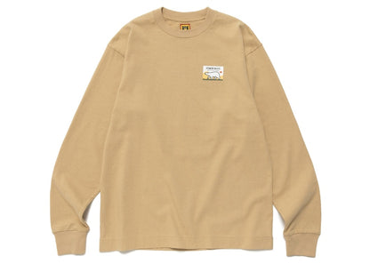 Human Made Polar Bear Graphic L/S Tee Beige