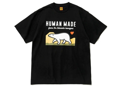 Human Made Polar Bear Graphic T-Shirt Black