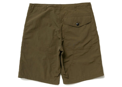 Human Made Polar Bear Nylon Militaly Shorts Olive Drab