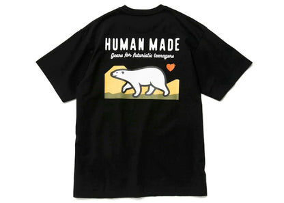 Human Made Polar Bear Pocket T-Shirt Black