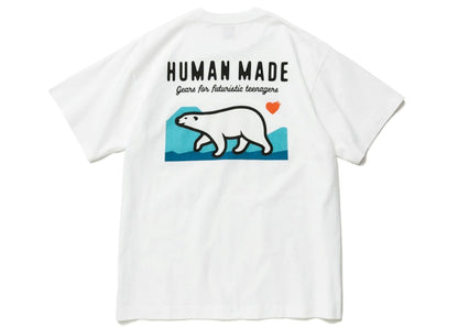 Human Made Polar Bear Pocket T-Shirt White